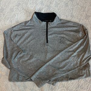 Ducks Unlimited Gray Quarter-Zip Pullover
